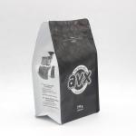 Black Coffee Bags Custom Aluminum Foil Flat Bottom Pouch Bag For Coffee Packaging Zipper for sale