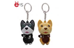 China Lovely Plastic Dog Keychain OEM ODM Non Phthalate Pvc Material supplier