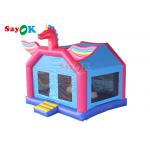 Moon Inflatable Bouncers For Party Unicorn Jumping Bounce Castle House With Slide for sale