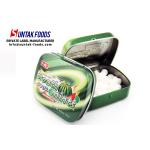 Sugar Free Tablet Tin Box Candy With Customize Logo Print Watermelon Flavor for sale