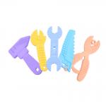Gelatin Silicone Teething Toys Toddlers Silicone Chew Toys Blue for sale