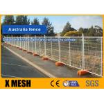 Pre Galvanized 2400x2100mm Temporary Fence Mesh Australia Standard With Base for sale