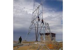 China 33KV Angle Steel Double Loop Transmission Line Tower supplier