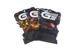China Weed Heat Sealable Die Cut Plastic Bags Irregular Shaped Zip Lock Custom supplier