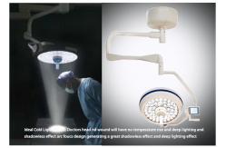 China Surgical Operating Light Single Dome Ceiling Mounted Shadowless Operating Light With CE supplier