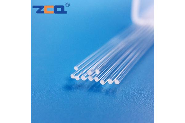 Diameter 0.65mm Sturdy Quartz Rod Smooth Surface Clear Fused Quartz Rod
