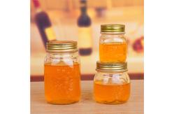 China Regular Mouth Jam Jelly Jars With Metal Lid , Glass Canning Storage Jars supplier