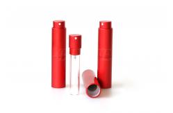 China Oxidation aluminum case Handbag Refillable Twist And Spritz Atomiser supplier
