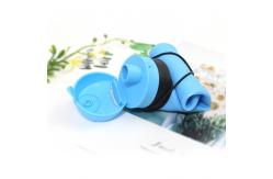 China 600ml Drinking Water Silicone Foldable Bottle With Sling supplier