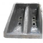Two Cavity Dross Pan Steel Castings 1500x1500 for sale