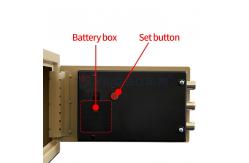 China OEM 8.5L 3Bolts Electronic Home Safes With 2 Keys Solid Steel supplier