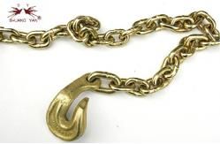 China Tie Down G80 Binder Lifting Chain With Bent Grab Hook supplier