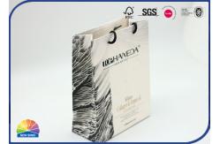 China Custom Paper Shopping Bags With Nylon Handle Matte Lamination supplier