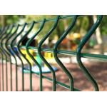 Galvanized 3D Curved Fence Welded Mesh Fence With Ground Post for sale