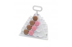 China Eco Friendly Food Grade Macaron Pyramid Display 5 Tier Macaron Tower SGS supplier