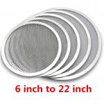Non Stick 1.0mm Aluminium Pizza Screen 6-22inch