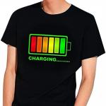 Light Up Sound Activated Led T Shirt With Music For Rave Party Festival for sale