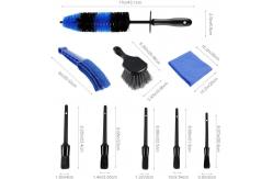 China 9Pcs Car Wheel Cleaning Brush Set 700g Detailing Cleaning supplier