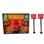 Small Model Standard LED Basketball Scoreboard Plus Shot Clock Long Life for sale