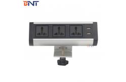 China Clamp On Desktop Power Sockets With Three Universal Power Interfaces supplier