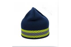 China Custom Logo Polyester Knit Beanie Hats For Casual Occasions 58CM Circumference supplier