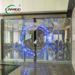 Y Sliding LED Screen Rail Moving Transparent Led Screen Panel for sale