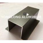 6 M Anodized Aluminum Curtain Wall Profile , Rectangle Aluminum Sliding Door Profile