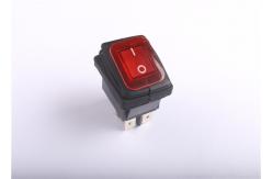 China Black Torch Flashlight 2 Pin Rocker Switch , Waterproof Momentary Push Button Switch supplier