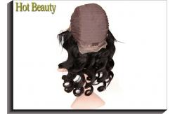 China 14 inch Virgin Lace Front Wig High Density Loose Wave , Glueless Wig supplier