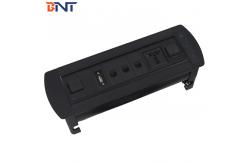 China Matte Black Conference Table Outlet , Desktop Motorized Flip Up Power Outlet supplier