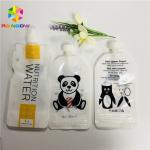 Double Zipper Baby Food FDA Spout Pouch Packaging Heat Sealed Glossy Liquid Packing for sale