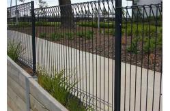 China Powder Coating Roll Top 1800mm Welded Mesh Fence With Square Post supplier