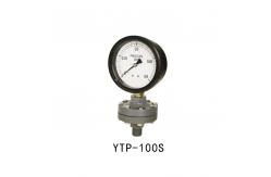 China All Plastic Gas Pressure Test Gauge With Gauge Flange Connection 3 Inch Diaphragm supplier