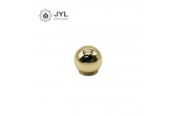 China Ball Shaped Aluminum Perfume Caps Heavy Duty Caps With Engraved Text supplier