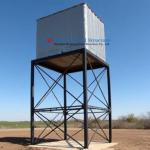 Pressed Steel Water Tank Tower With 8m High Steel Tower Water Tank Holder for sale
