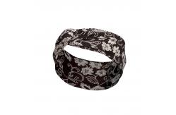 China Fashion Women Head Scarves Wide Elastic Headbands With Heat Transfer Logo supplier