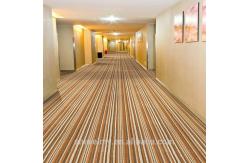 China Colorful stripe loop pile pattern exhibition hall carpet supplier