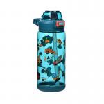 Cartoon Theme  600ML Plastic Straw Cups For Serving Cold Drinks for sale