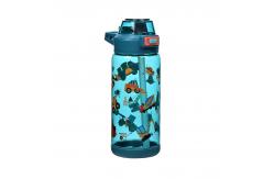 China Cartoon Theme  600ML Plastic Straw Cups For Serving Cold Drinks supplier