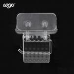 WGO Transparent Bathroom Soap Dish Holder Shower Rail Plastic For Paper Towel for sale
