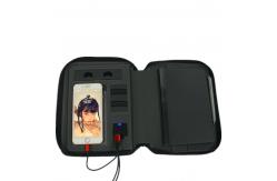 China Durable PU Business Multifunctional Wireless Charging Notebook With Powerbank And USB supplier
