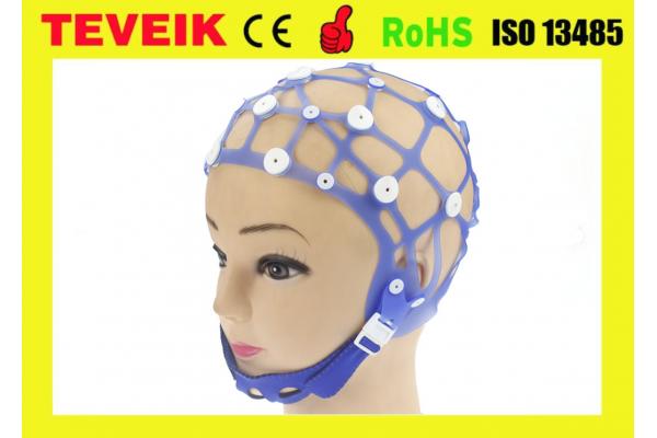 Separating Neurofeedback EEG Brain Cap Hat Silicone 20 Leads Without EEG Electrode