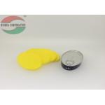 Non Spill Yellow Oval PP Plastic Lid For Easy Open End Fruit Can for sale