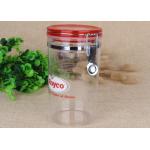 FDA Food Safety Transparent PS Spice Sealed Jars Stainless Steel Clip for sale