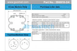 China Double Convoluted Air Spring Leland Sc2011 for CNC Machine Vibration Isolation supplier