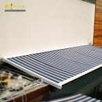 Electricity Conservatory Awning Skylight Aluminium Retractable Awning for sale