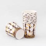 Disposable Single Paper Cup 7.5oz 230ml Double PE Coating Customizable logo for sale