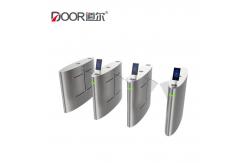 China Face Recognition And Temperature Turnstile Flap Barrier Gate For Office Access Control supplier