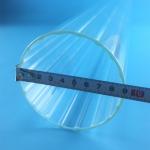 Transparent Customized Large Diameter Quartz Tube Vase Inner Shape for sale