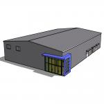 Prefab 3 Storey Heavy Steel Structure Office Modern Factory Building for sale